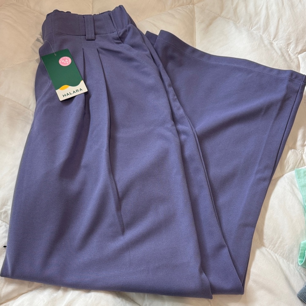 Halara Flex™ High Waisted Pocket Wide Leg Waffle Work Pants